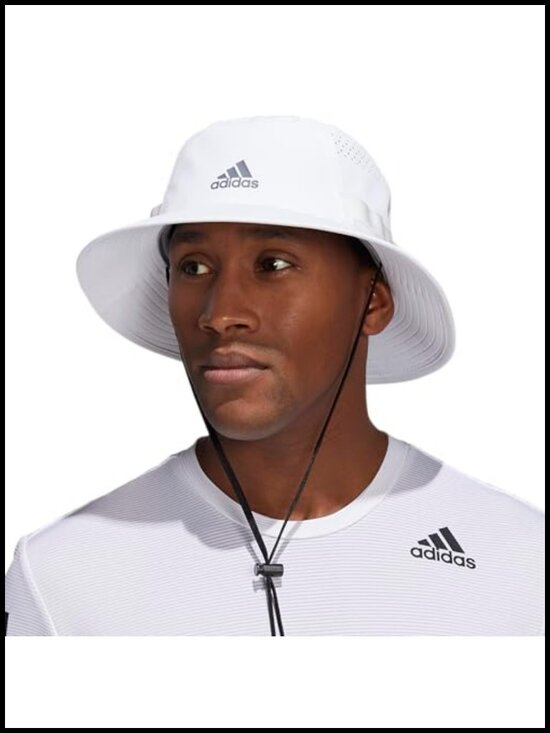 Bucket Hat Boonie Wide Shade Brim Moisture-Wicking Sweatband Lightweight
